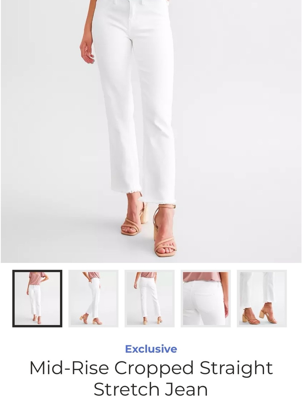Kancan Mid Rise Cropped Jeans